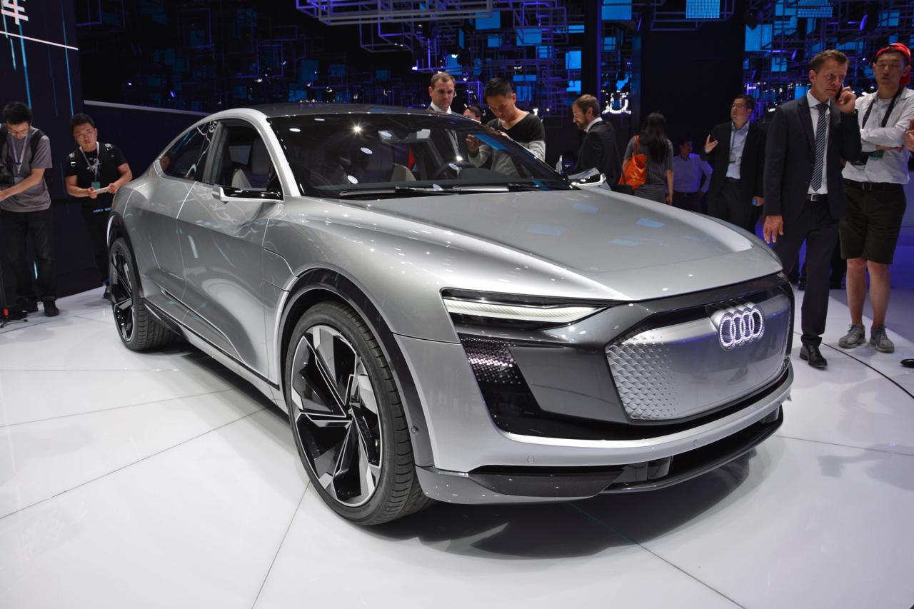 Audi tron suv electric car ev cars revealed etron begins surge