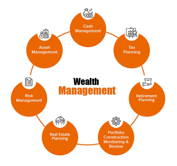 Wealth management process plan financial diagram planning investment achieve live board portfolio personal way private print company email choose