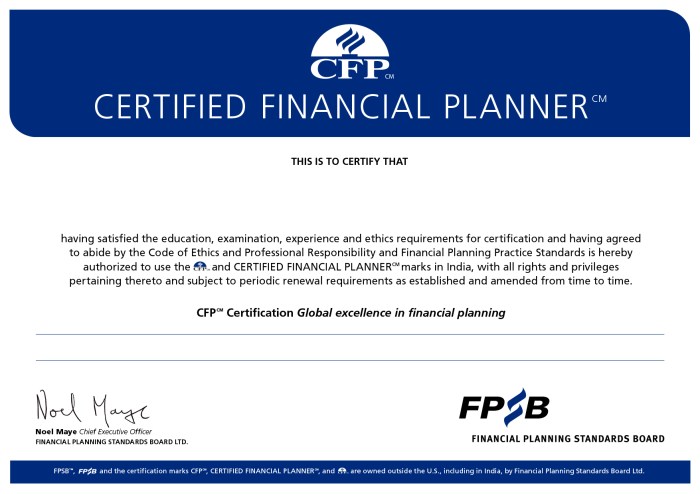 Financial Planning Certification