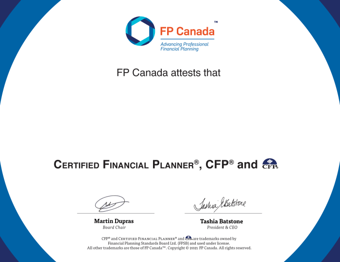 Financial Planning Certification