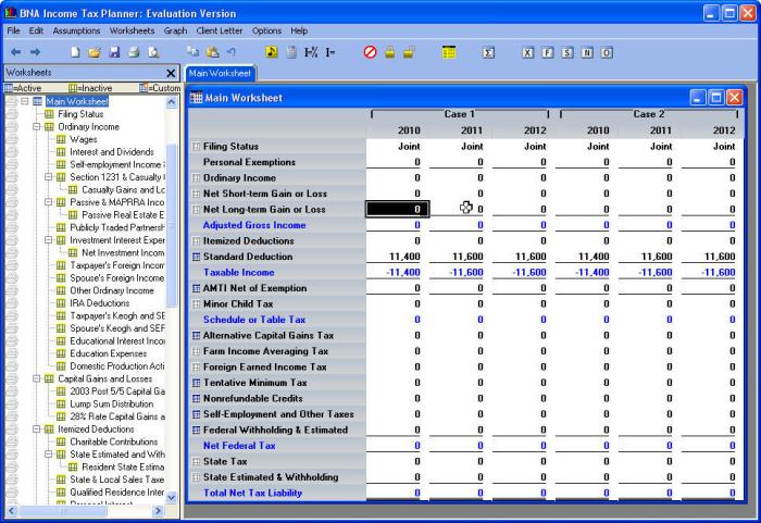 Tax planner bookkeeping sync pro planning software