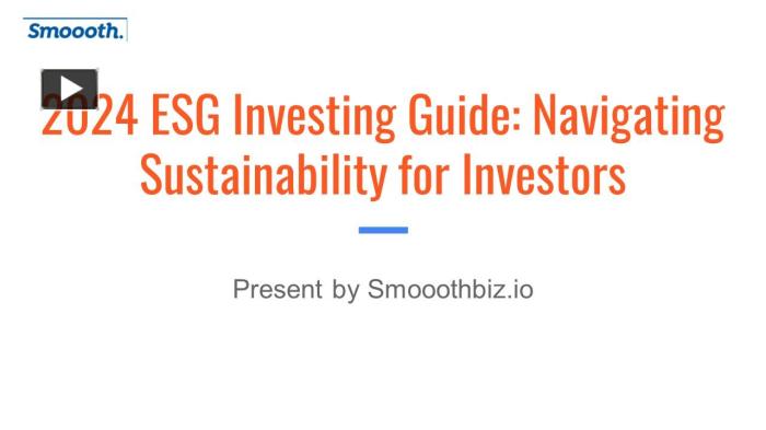 ESG Investing Guide