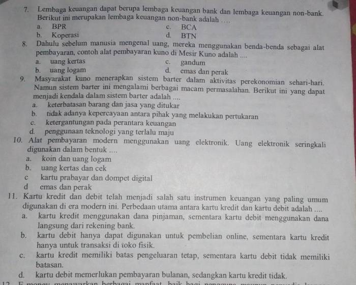 Perbankan dan Lembaga Keuangan