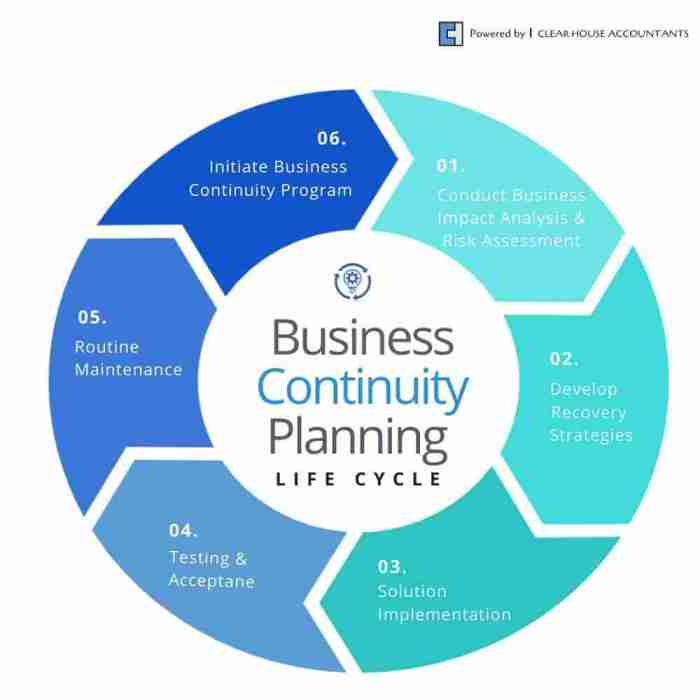 Continuity business plan planning cycle life phases small do why create advice need developed shown five below can