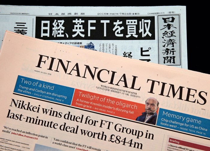 Financial times journalism future struggling japanese cassidy nikkei might signs shimbun why so keizai nihon published company report yorker newyorker