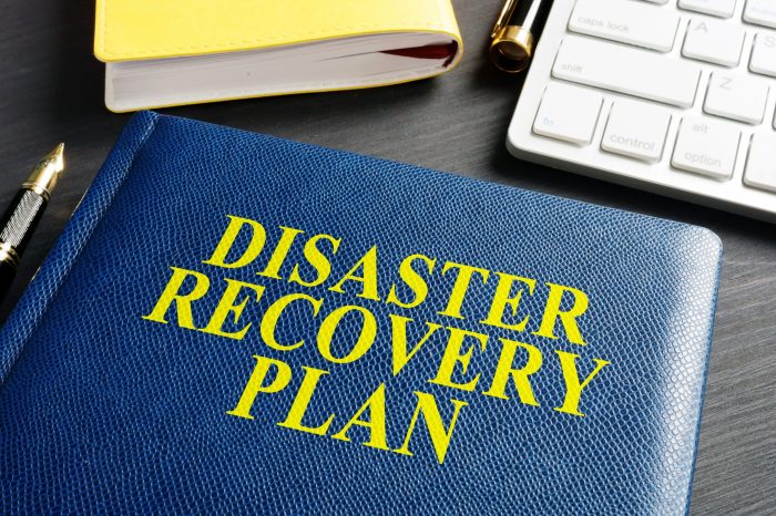 Recovery disaster checklist plan components