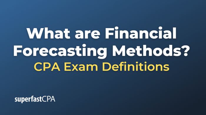 Financial Forecasting Methods Comparison