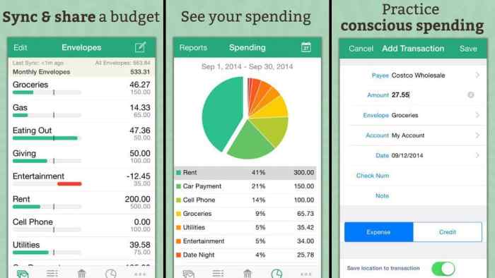 Budgeting ui interface