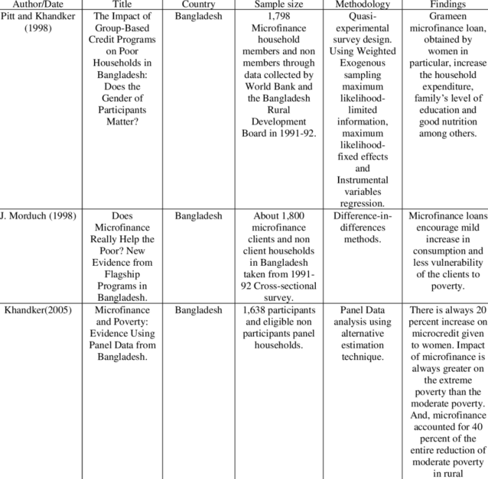 Microfinance Impact Analysis