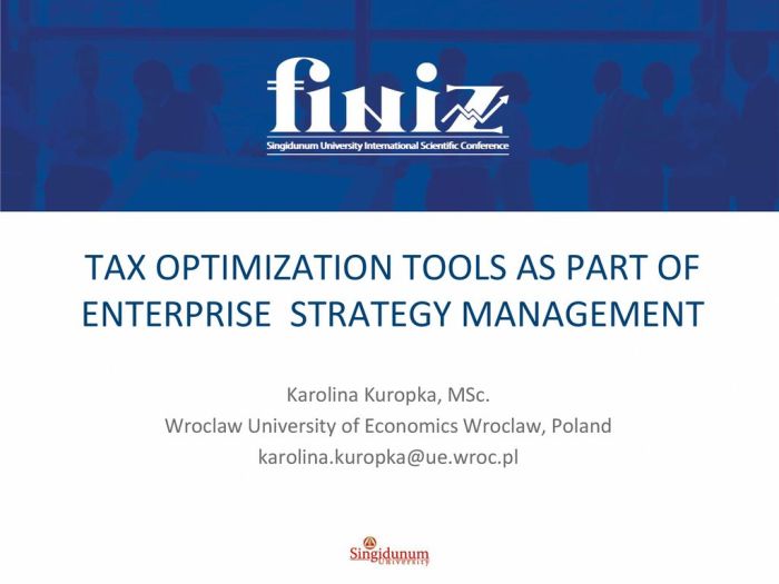 Tax Optimization Techniques Review