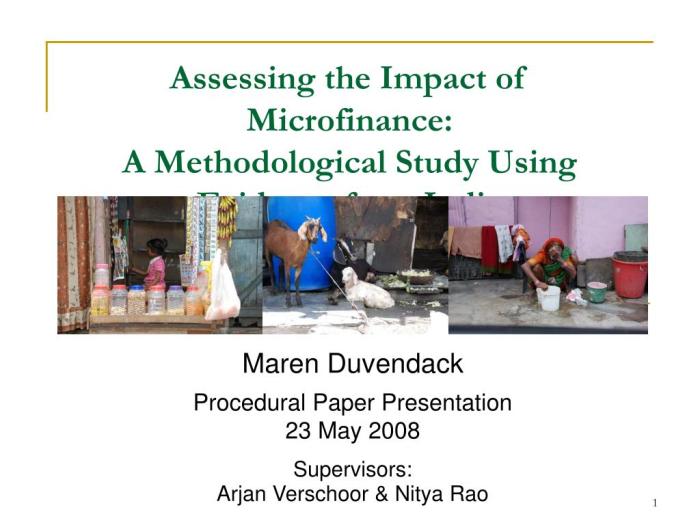 Qualitative protocol microfinance assessment towards impact analysis data collection