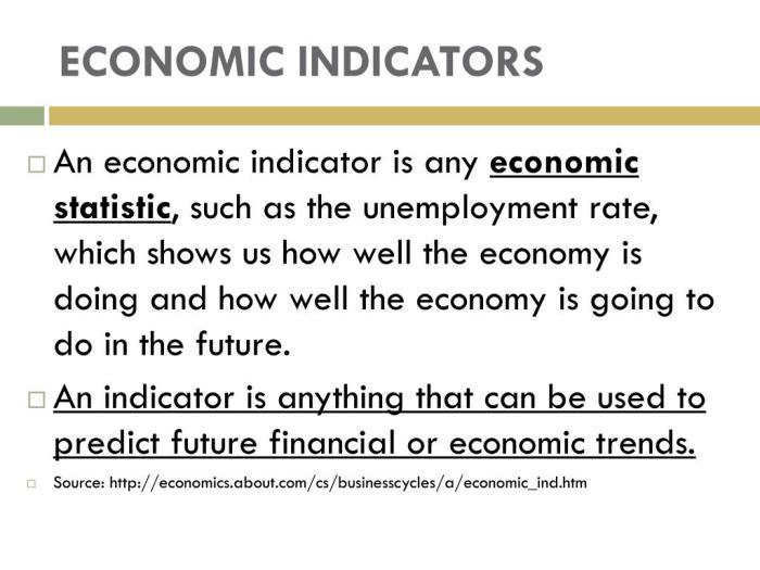 Economic indicators