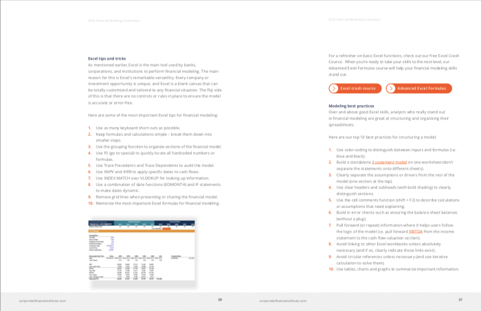 Financial Modeling Best Practices