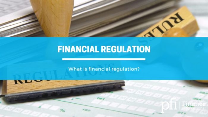 Regulation financial services revolution