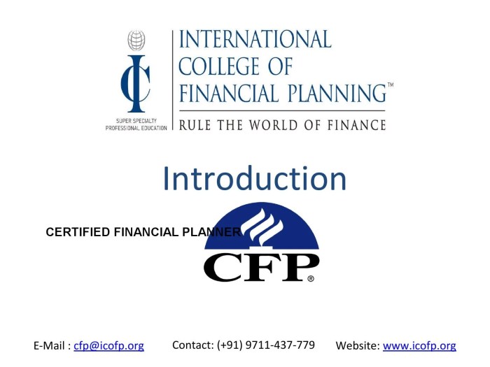 Financial Planning Certification Review