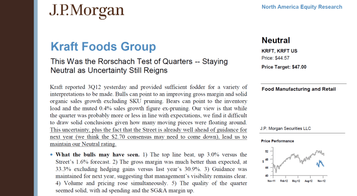 Marketing analysis research report example